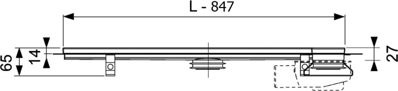 Душевой лоток Tece Drainline 94.4 см  610900 - 2