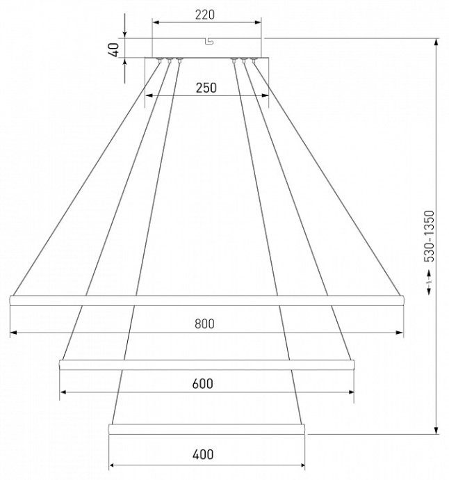 Подвесной светильник Eurosvet Collars 90264/3 белый - 6