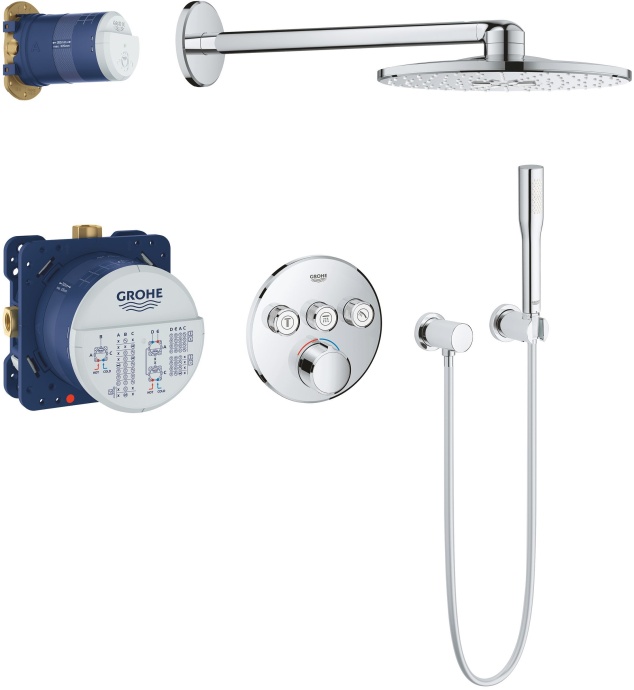 Душевой комплект Grohe Smart Control 34709000 С ВНУТРЕННЕЙ ЧАСТЬЮ - 0