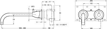 Смеситель для раковины Jacob Delafon  хром  E72216-CP - 1