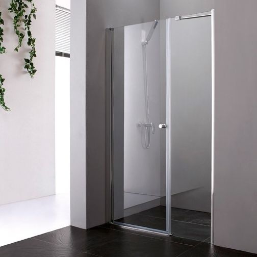 Душевая дверь Cezares Elena 120 хром стекло рифленое ELENA-W-B-11-60+60-P-Cr-L - 0