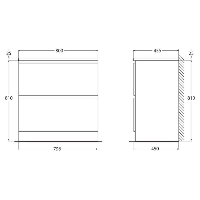 Тумба с раковиной BelBagno 80 белый - 11