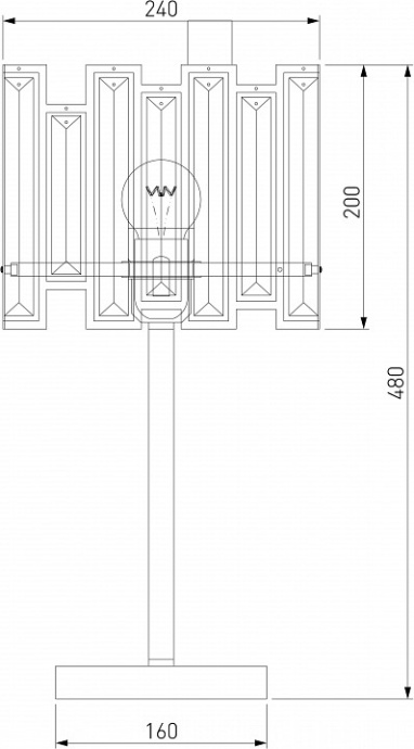 Настольная лампа декоративная Bogate's Cella 01148/1 Strotskis - 2