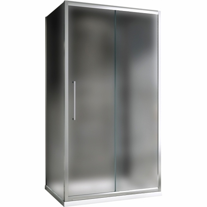 Душевой уголок Abber Schwarzer Diamant 120х80 хром стекло матовое AG30120MH-S80M-S80M - 0