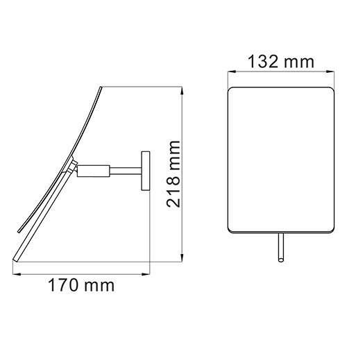 Косметическое зеркало Wasserkraft  (1001) K-1001 - 2