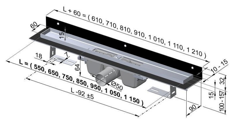 Душевой лоток AlcaPlast   APZ4-750 - 0