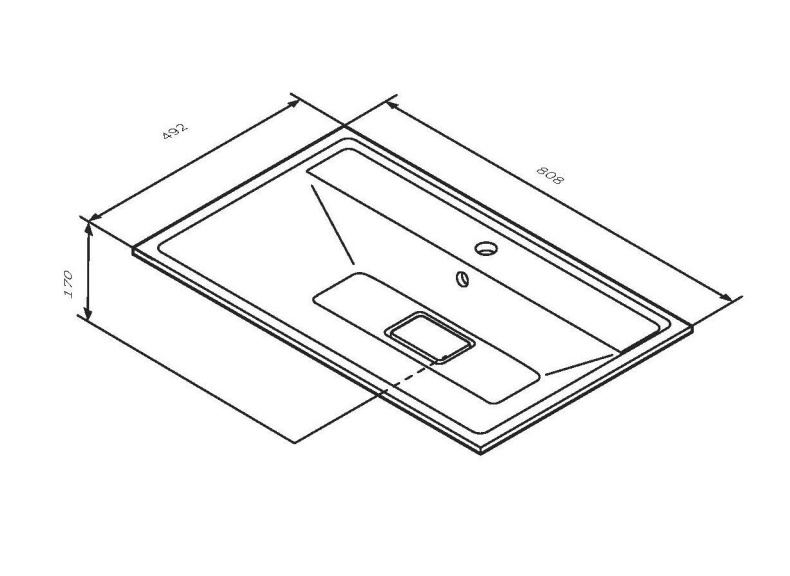 Мебельная раковина AM.PM Inspire 2.0 80 белая M50AWPX0801WG - 2