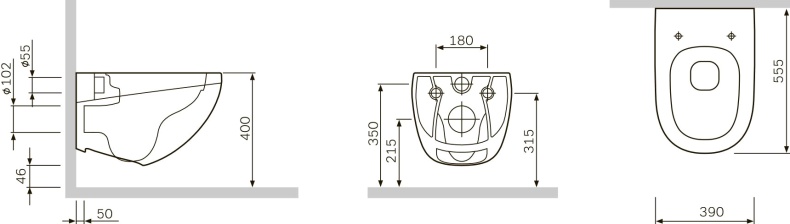 Унитаз подвесной Am.Pm Sensation FlashClean C301700WH - 7