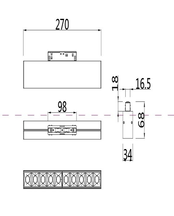 Трековый светодиодный светильник для магнитного шинопровода Maytoni Technical Points TR014-2-20W4K-W - 1