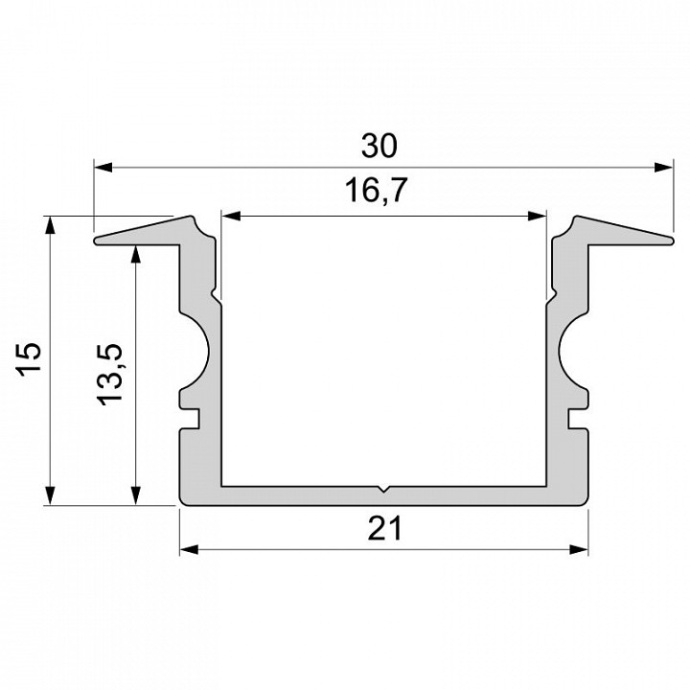 Профиль встраиваемый Deko-Light ET-02-15 975163 - 1