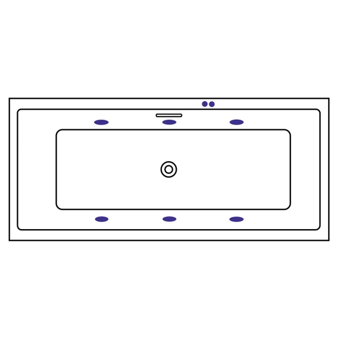Ванна акриловая Excellent Heaven Slim Soft 160х75 с гидромассажем белый - хром WAEX.HEV16S.SOFT.CR - 2