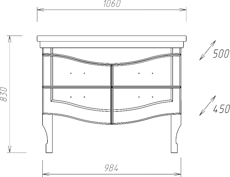 Комплект мебели Onika Адель 105 белый  - 4