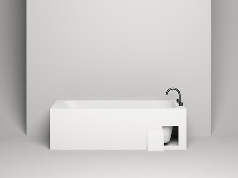 Ванна из искусственного камня Salini Orlando 180x80 102122MRH S-Stone, матовый, RAL снаружи - 2