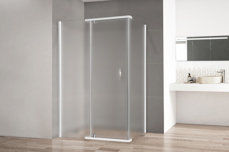 Душевой уголок Royal Bath HPVD 140х90 профиль белый стекло матовое RB9140HPVD-C - 1