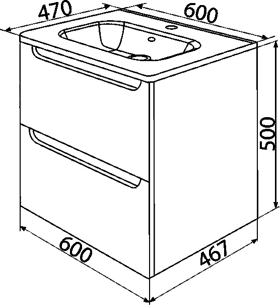 Тумба для комплекта IDDIS Edifice 60 EDI60W0i95 - 6