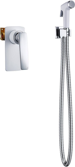 Смеситель встроенный с гигиеническим душем Timo Helmi 4089/00-16SM хром-белый - 0