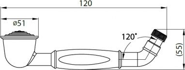 Душевая лейка Cezares Retro CZR-DEF2-03-Bi золото - 1