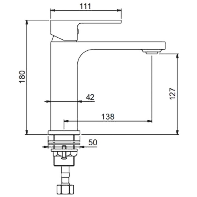 Смеситель Gappo для раковины G1083-8 - 3