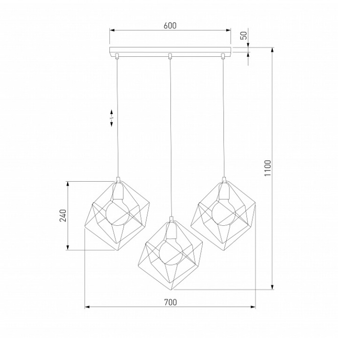 Подвесной светильник TK Lighting Alambre 190 Alambre - 1