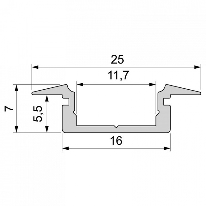 Профиль встраиваемый Deko-Light ET-01-10 975028 - 1