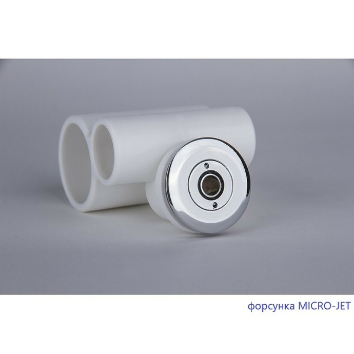 Ванна акриловая WHITECROSS Wave Slim Nano 180x80 с гидромассажем белый - хром 0111.180080.100.NANO.CR - 1
