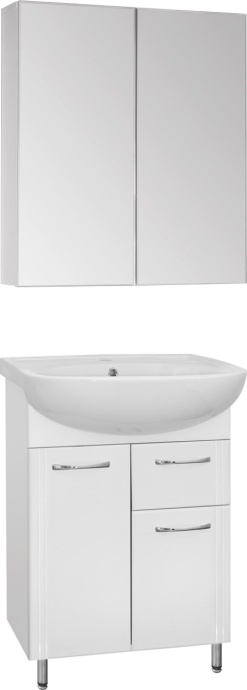 Мебель для ванной Style Line Эко Стандарт №11 61 белая - 0