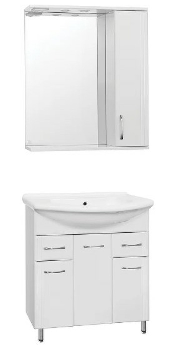 Тумба под раковину Style Line Эко Стандарт 75 белый ЛС-00002286 - 5