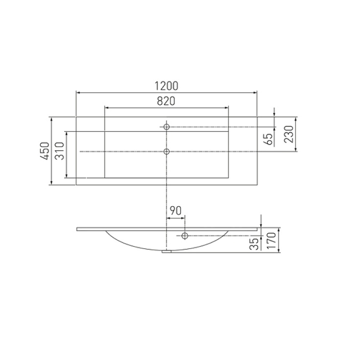 Тумба с раковиной Aquaton Диор 120 белый 1A1106K3DR010 - 9