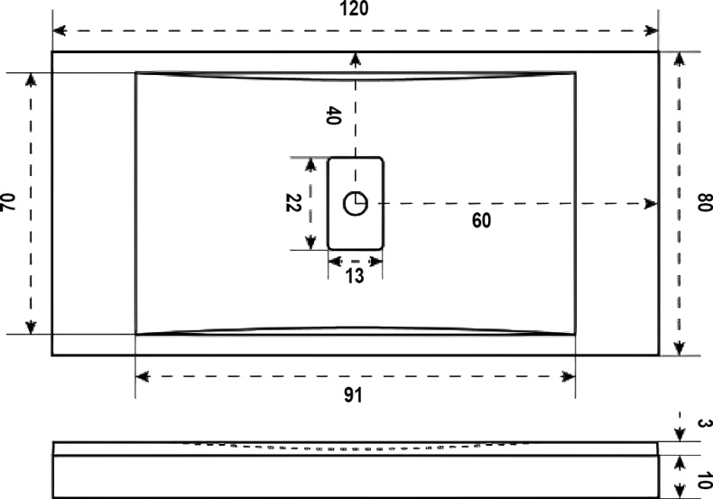 Поддон для душа Good Door Flow 120x80, с ножками и экраном ЛП00061 - 2