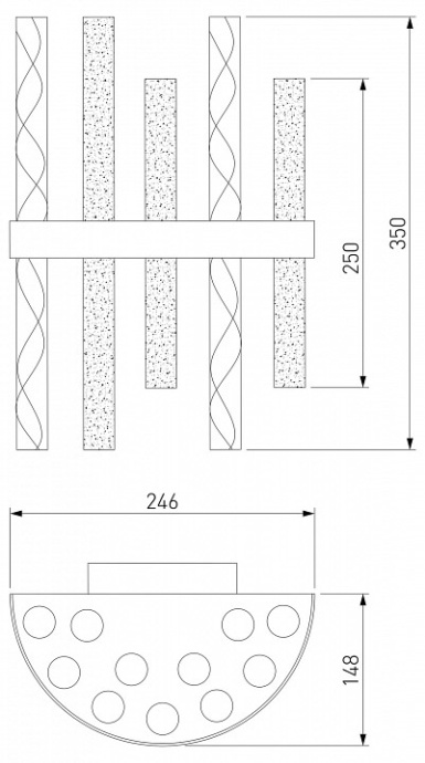 Накладной светильник Bogate's Hollis 367/2 - 1